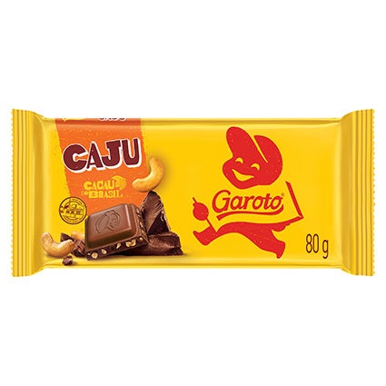 BARRA CHOCOLATE CASTANHA CAJU GAROTO